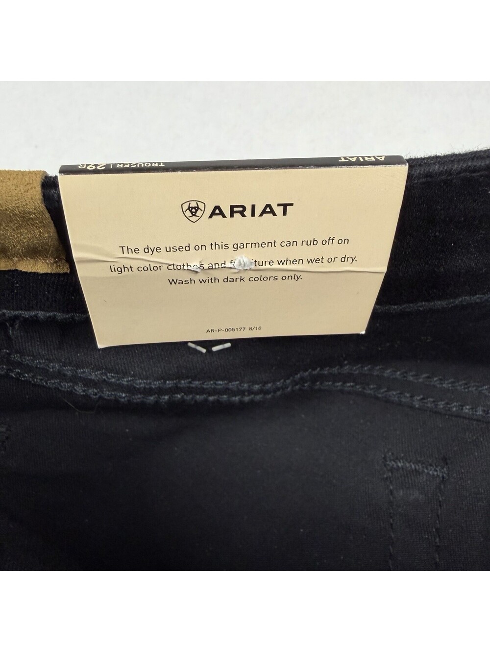 Ariat Trouser Pant Mid Rise Forever Wide Leg Women 29x32 Black Stretch NWT - Picture 6 of 15
